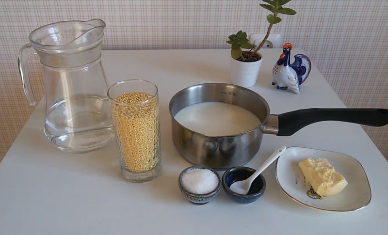как варить пшенную кашу на молоке